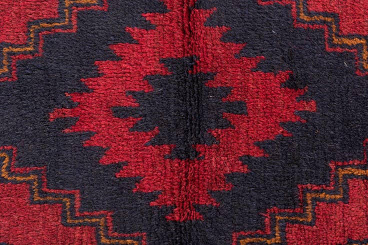 Detail image of 90cm x 135cm anudado a mano Balouch Alfombra Persa Lana