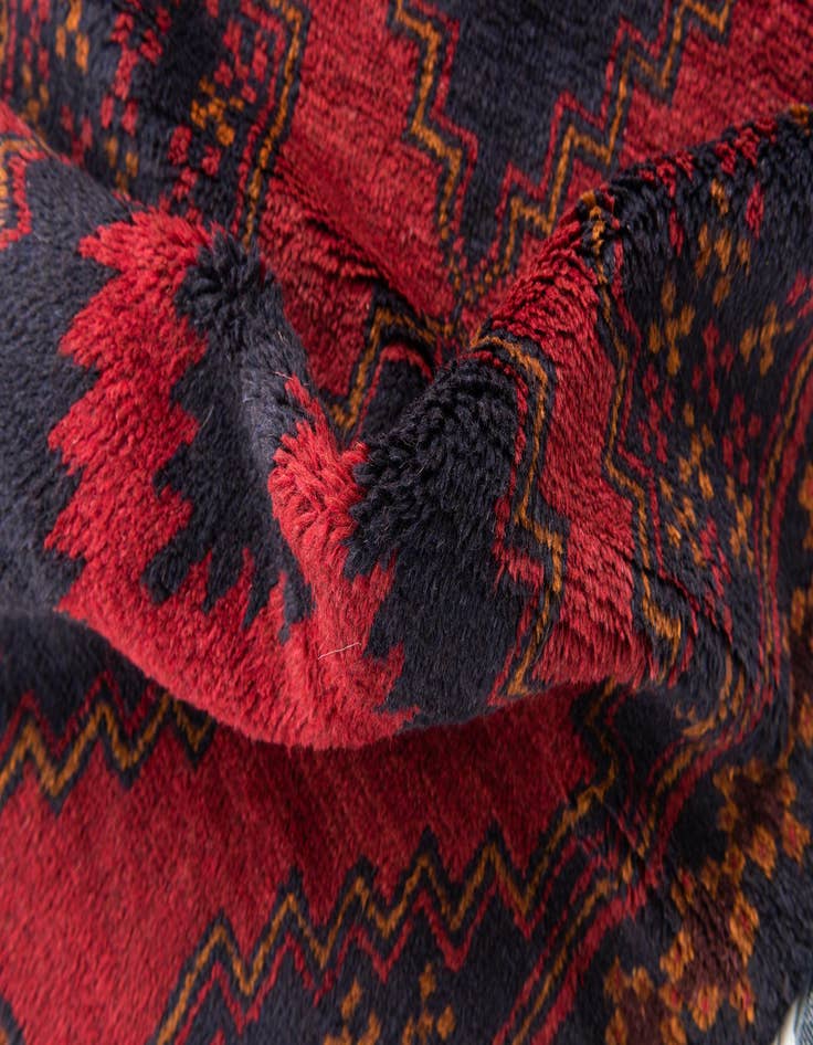 Detail image of 3' x 4' 6  Hand Knotted Balouch Persian Wool Rug