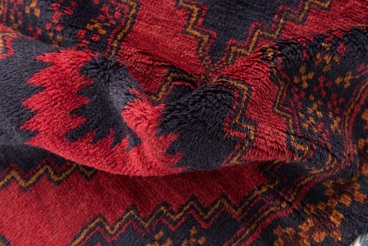 3' x 4' 6 Hand Knotted Balouch Persian Wool Rug