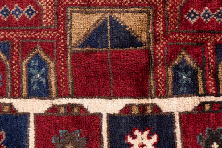 3' x 4' 7 Hand Knotted Balouch Persian Wool Rug