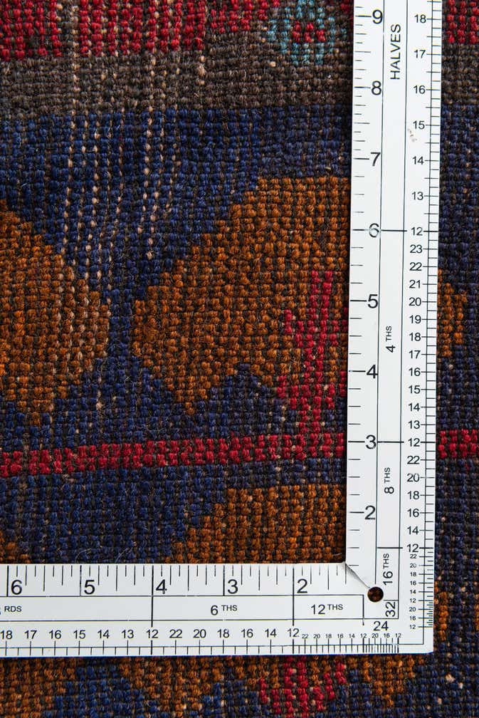 3' x 4' 7 Hand Knotted Balouch Persian Wool Rug