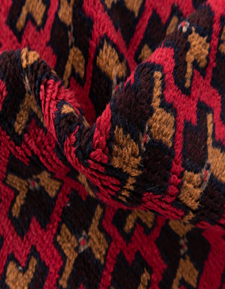 Detail image of 2' 10 x 4' 6 Hand Knotted Balouch Persian Wool Rug