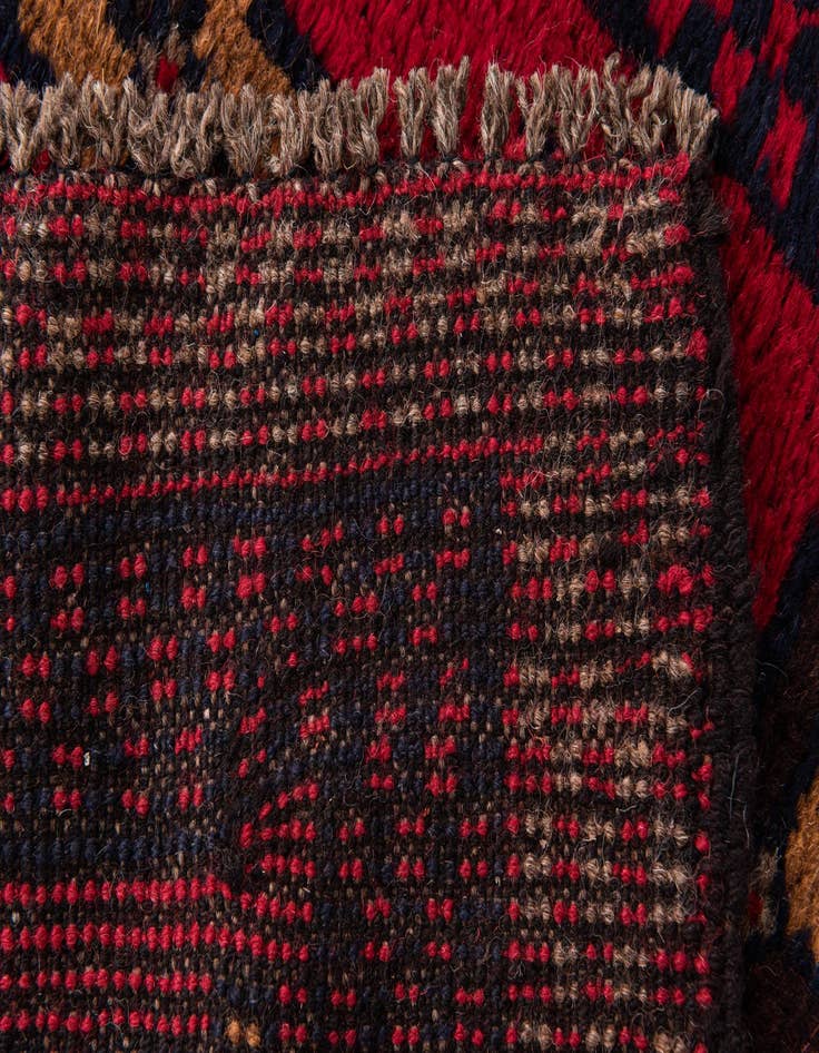 Detail image of 2' 10 x 4' 6 Hand Knotted Balouch Persian Wool Rug