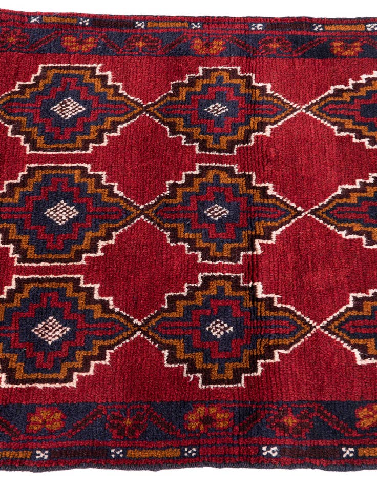 Detail image of 2' 9 x 4' 9  Hand Knotted Balouch Persian Wool Rug