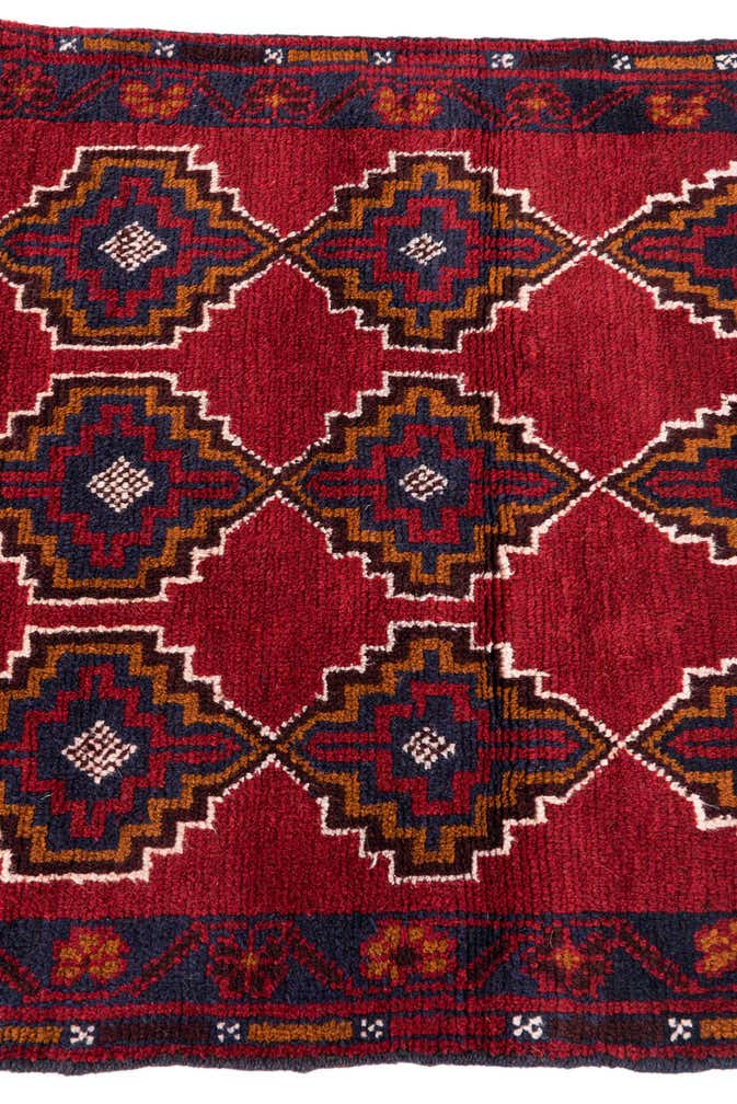 2' 9 x 4' 9 Hand Knotted Balouch Persian Wool Rug