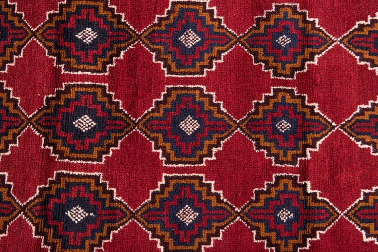 Detail image of 2' 9 x 4' 9 Hand Knotted Balouch Persian Wool Rug