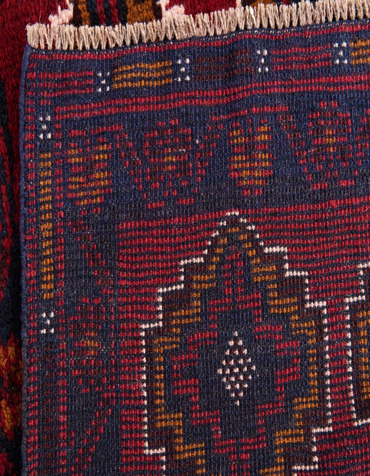 Detail image of 2' 9 x 4' 9  Hand Knotted Balouch Persian Wool Rug