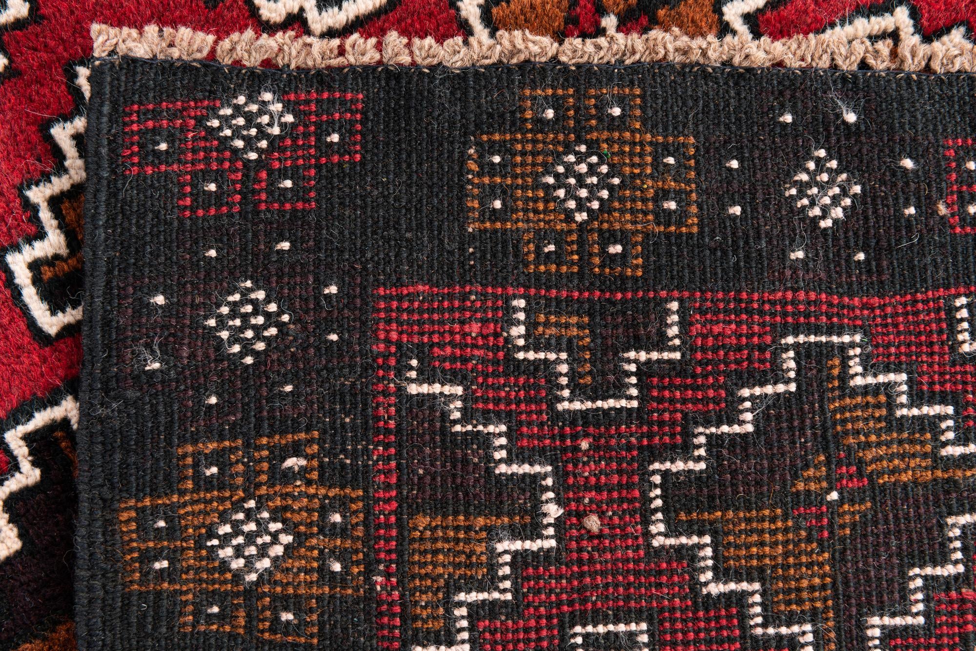 2' 9 x 4' 8 Hand Knotted Balouch Persian Wool Rug