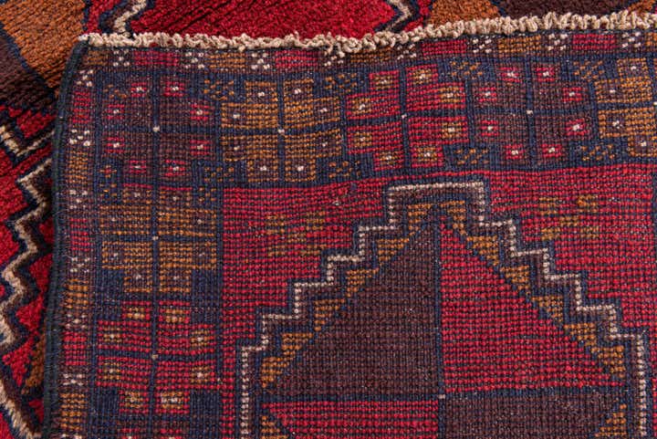 2' 11 x 4' 6 Hand Knotted Balouch Persian Wool Rug