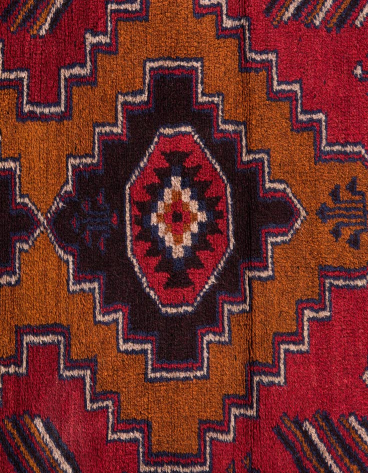 Detail image of 2' 10 x 4' 5  Hand Knotted Balouch Persian Wool Rug
