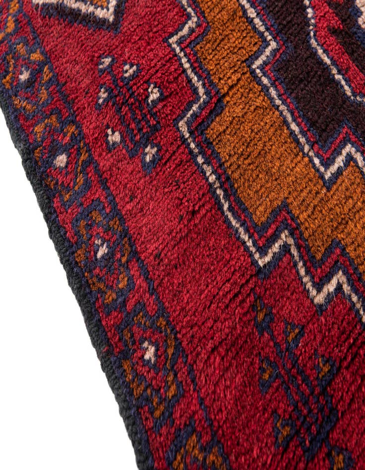 Detail image of 2' 10 x 4' 5  Hand Knotted Balouch Persian Wool Rug