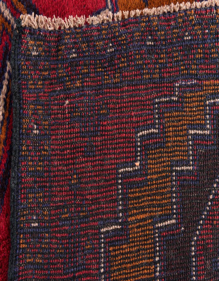 Detail image of 2' 10 x 4' 5  Hand Knotted Balouch Persian Wool Rug