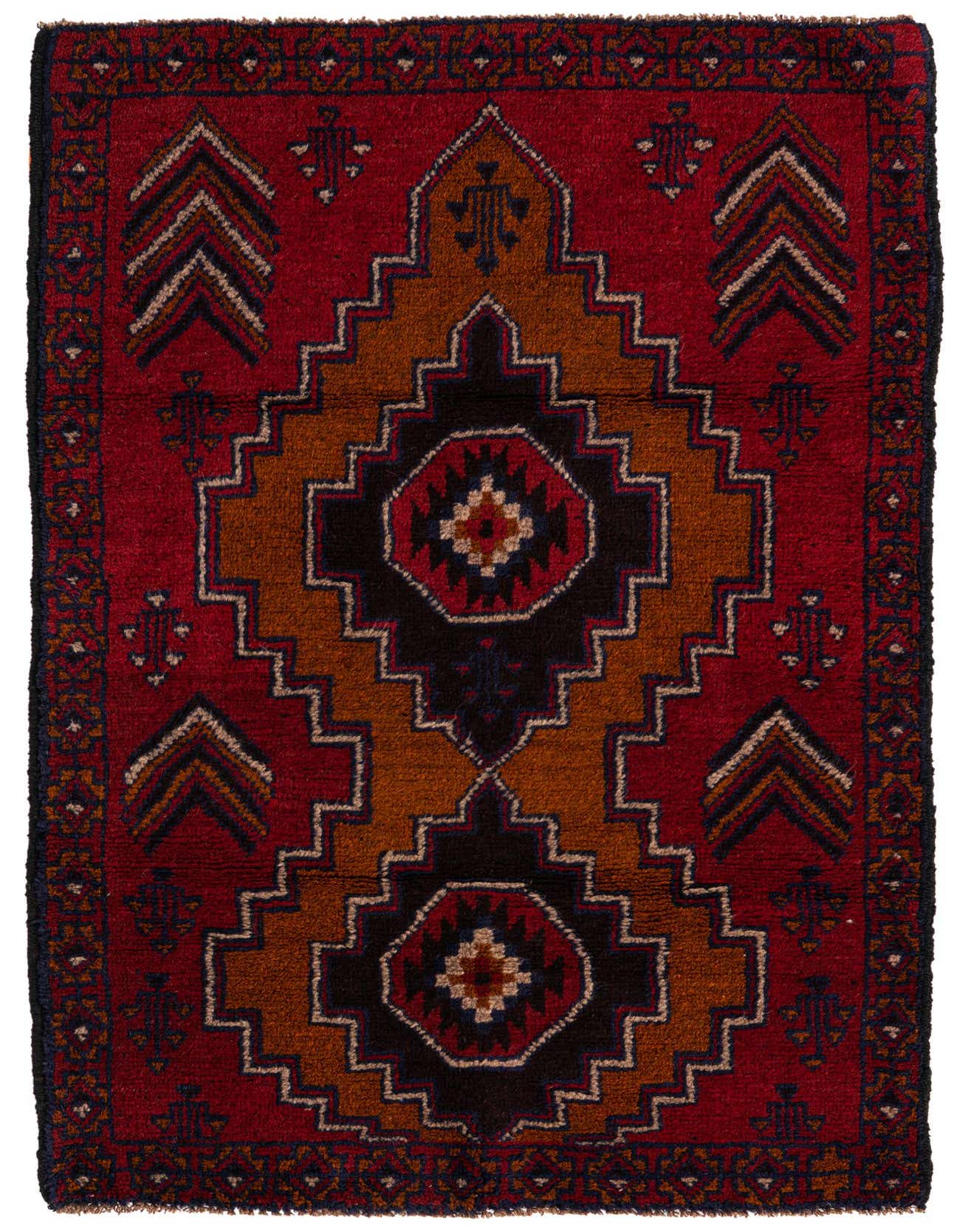 2' 10 x 4' 5 Hand Knotted Balouch Persian Wool Rug