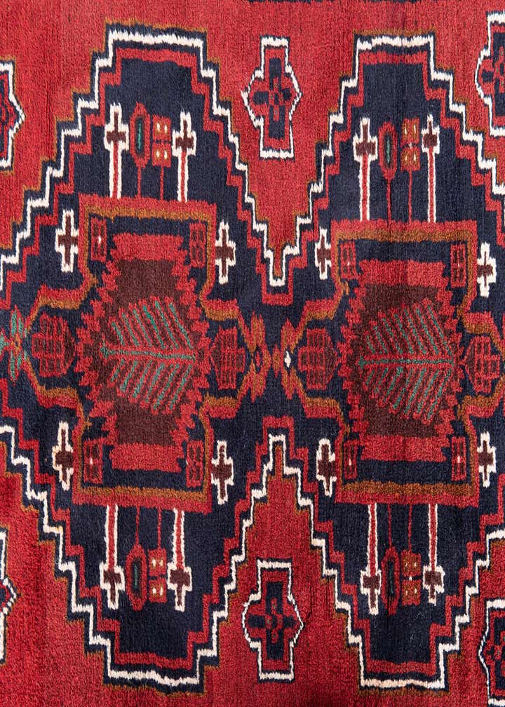 3' x 4' 6 Hand Knotted Balouch Persian Wool Rug
