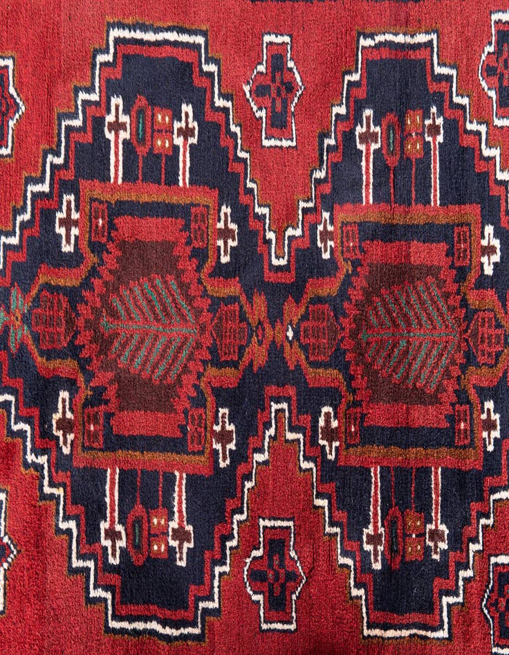 Detail image of 3' x 4' 6 Hand Knotted Balouch Persian Wool Rug