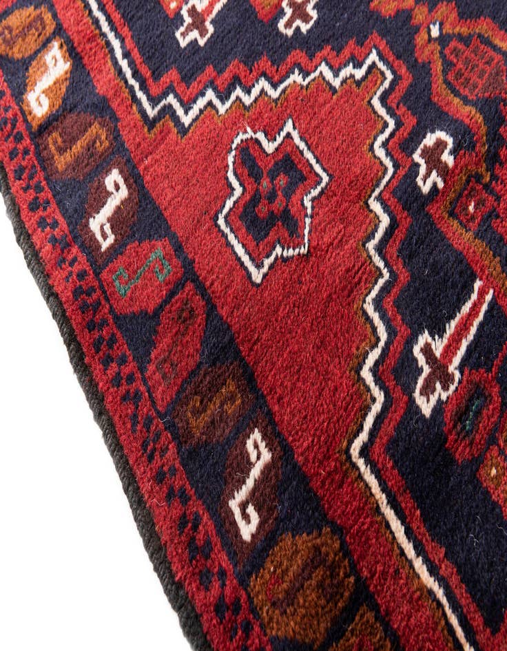 Detail image of 3' x 4' 6  Hand Knotted Balouch Persian Wool Rug