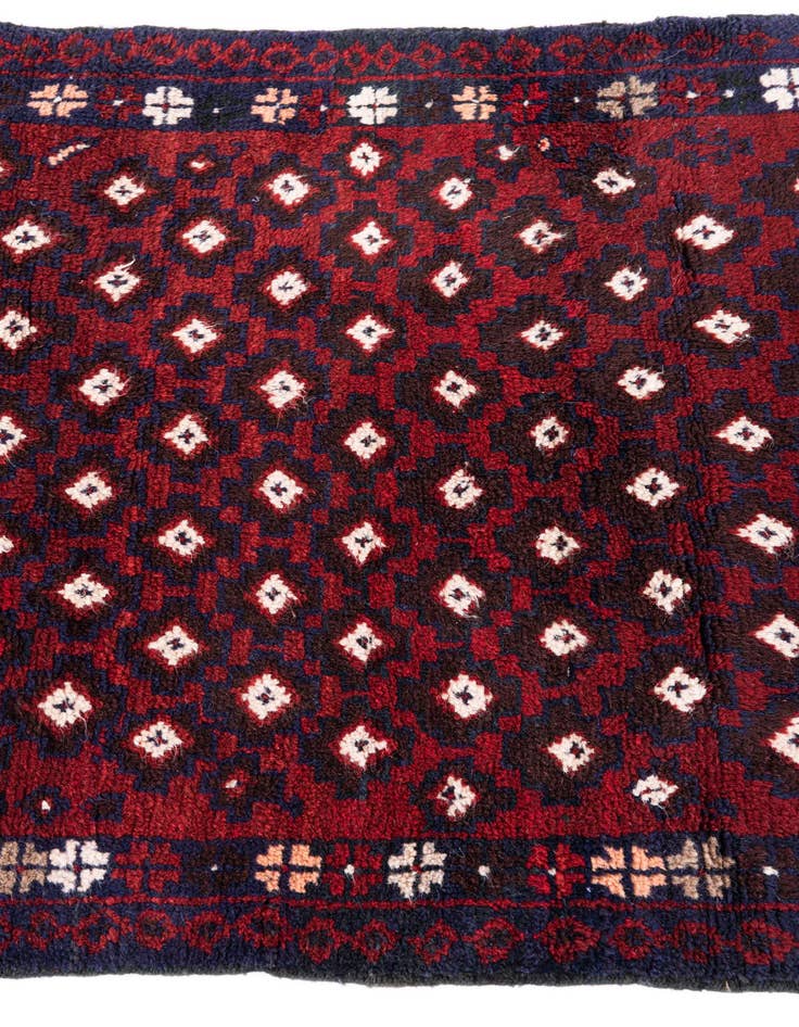 Detail image of 3' x 4' 6 Hand Knotted Balouch Persian Wool Rug