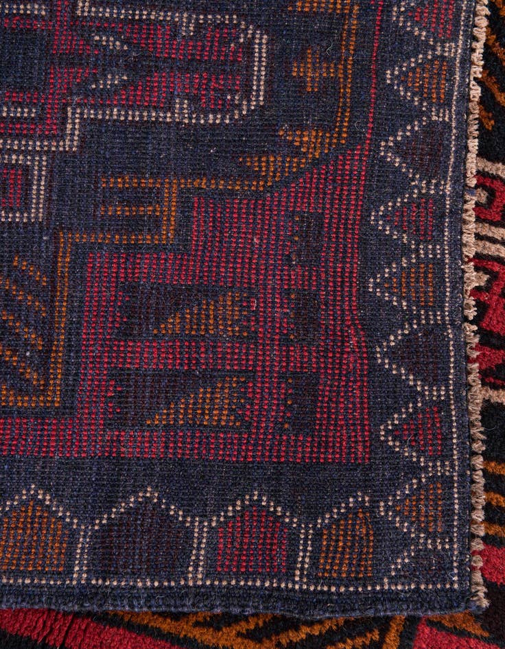 Detail image of 2' 10 x 4' 8  Hand Knotted Balouch Persian Wool Rug