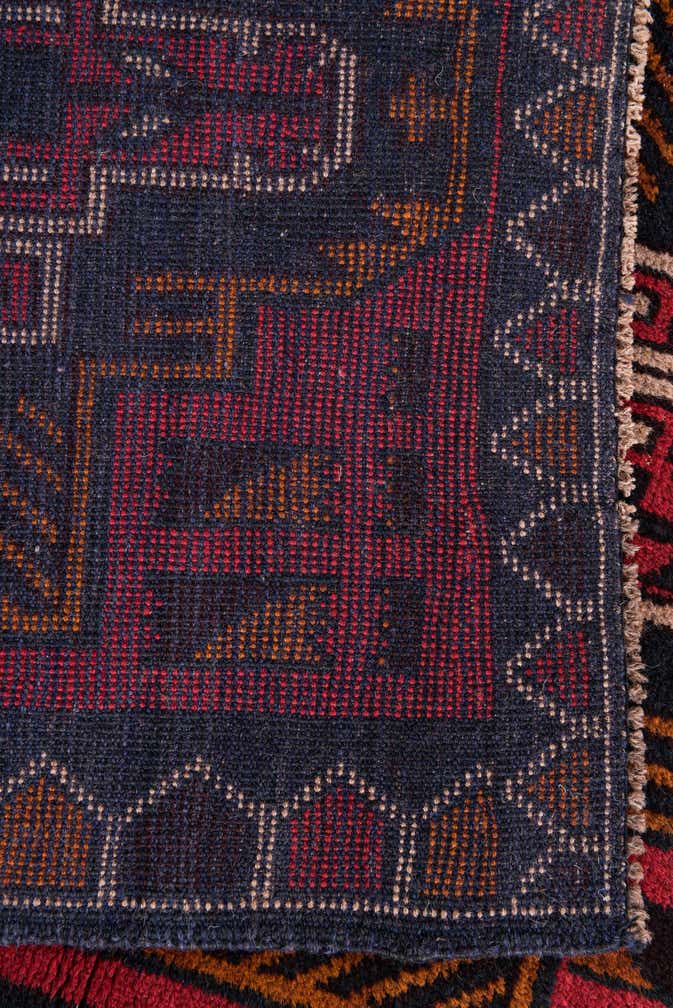 2' 10 x 4' 8 Hand Knotted Balouch Persian Wool Rug