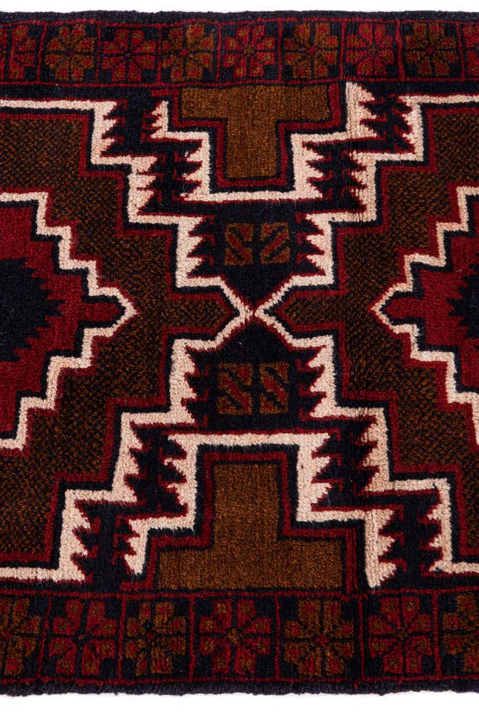 2' 10 x 4' 5 Hand Knotted Balouch Persian Wool Rug