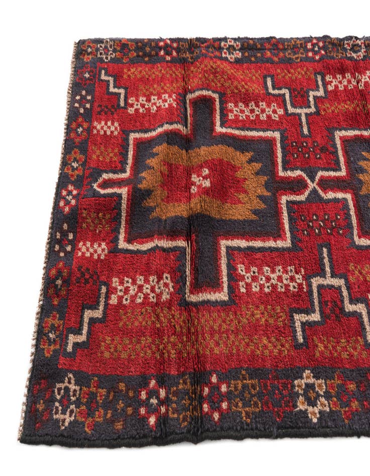 Detail image of 2' 10 x 4' 6  Hand Knotted Balouch Persian Wool Rug