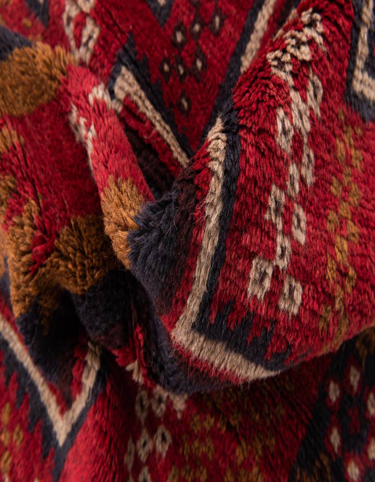 Detail image of 2' 10 x 4' 6  Hand Knotted Balouch Persian Wool Rug