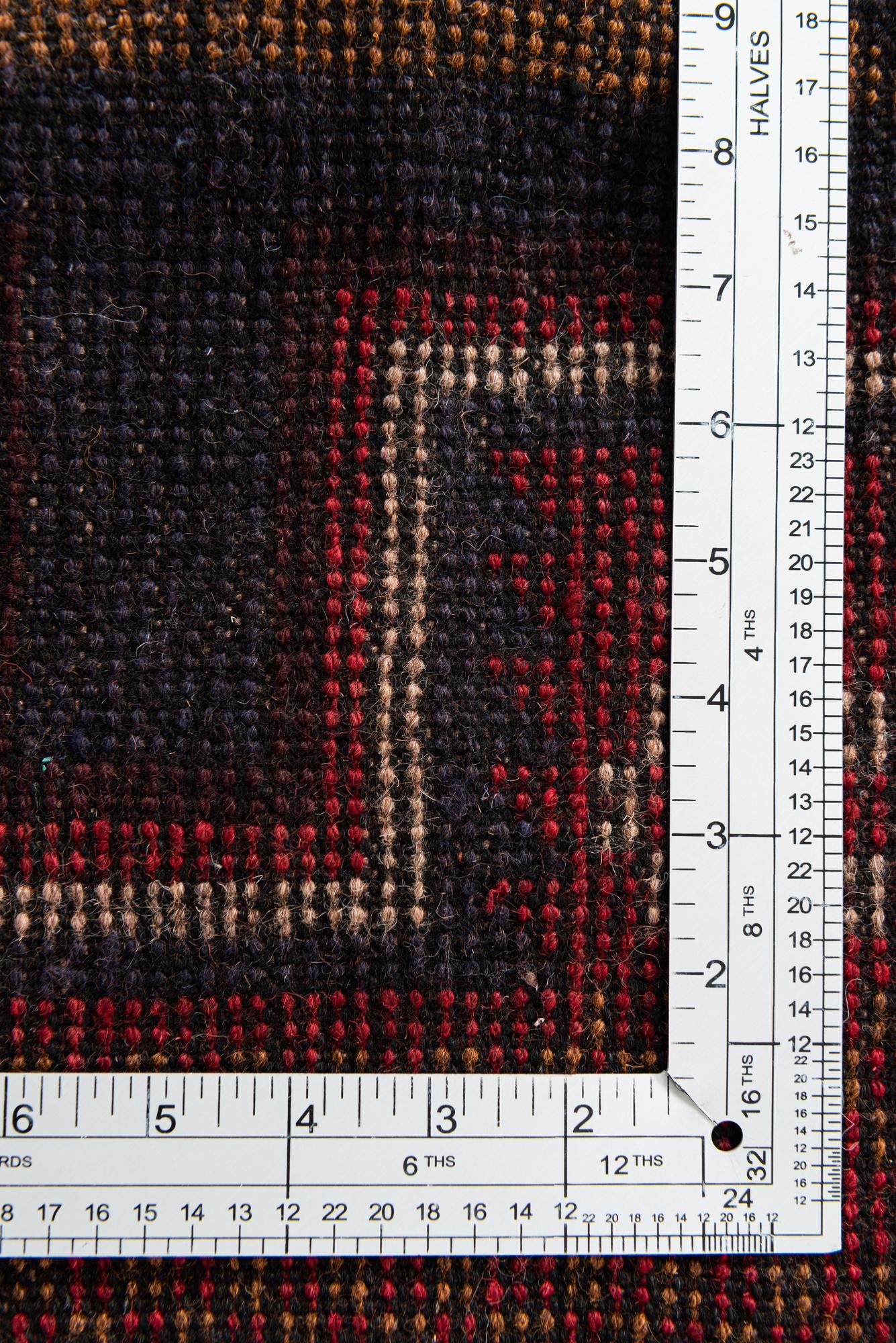 2' 10 x 4' 6 Hand Knotted Balouch Persian Wool Rug