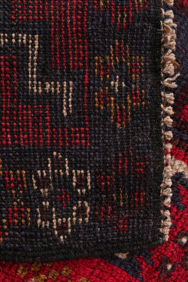 Detail image of 2' 10 x 4' 6 Hand Knotted Balouch Persian Wool Rug