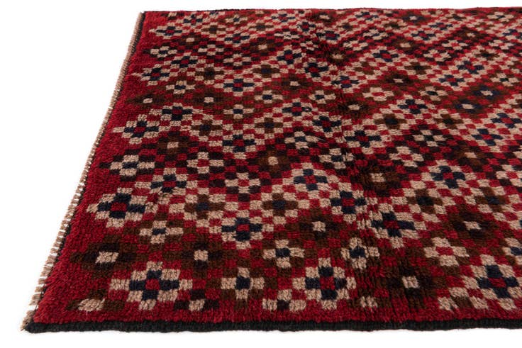 Detail image of 3' x 4' 6 Hand Knotted Balouch Persian Wool Rug