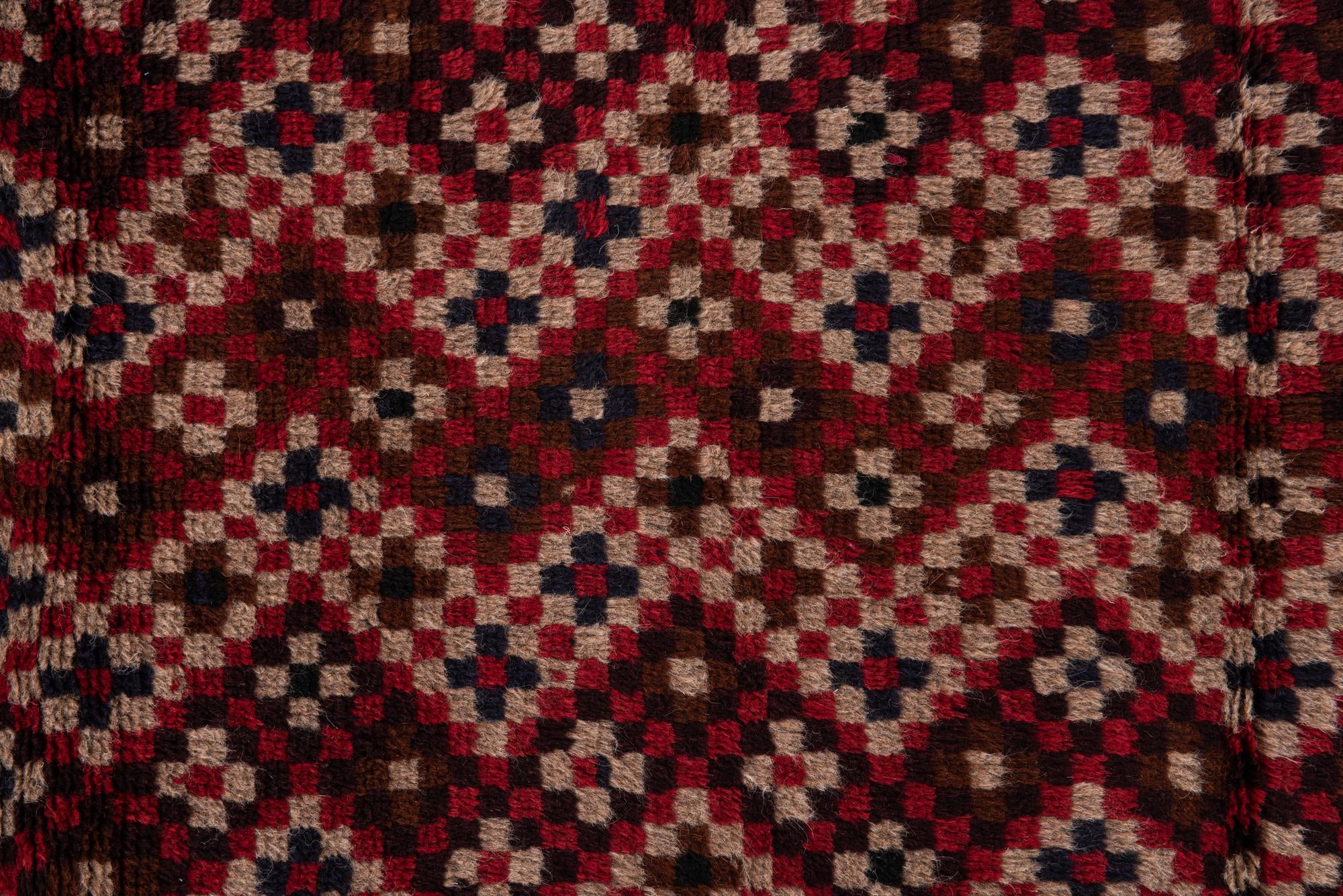 3' x 4' 6 Hand Knotted Balouch Persian Wool Rug