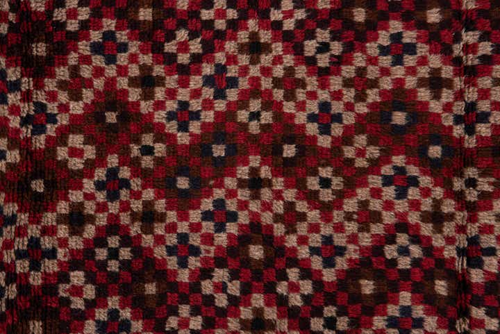 3' x 4' 6 Hand Knotted Balouch Persian Wool Rug