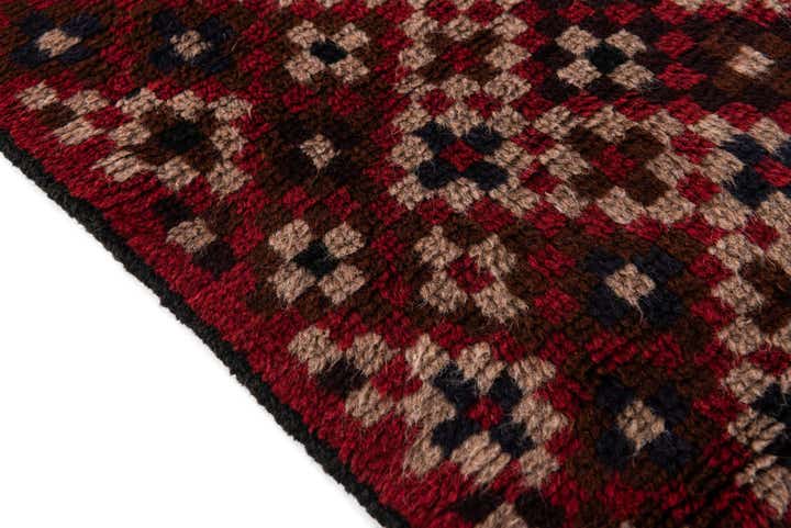 3' x 4' 6 Hand Knotted Balouch Persian Wool Rug