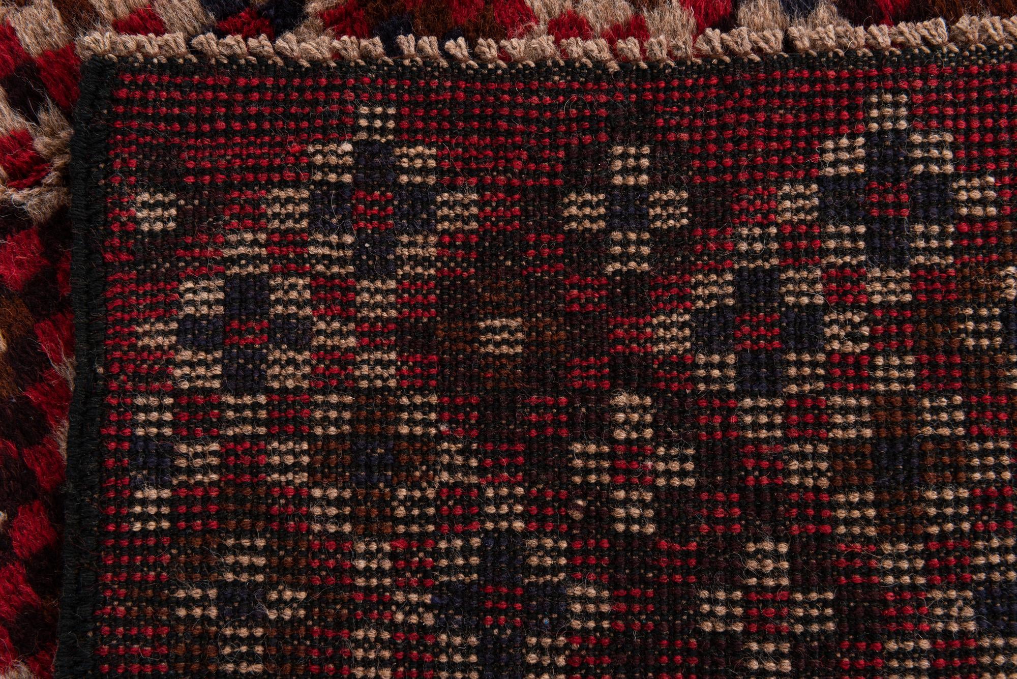 3' x 4' 6 Hand Knotted Balouch Persian Wool Rug