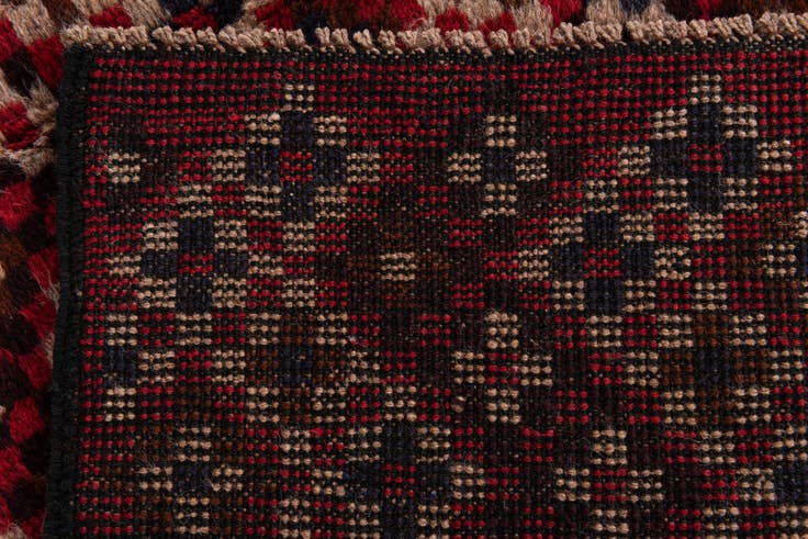 Detail image of 3' x 4' 6 Hand Knotted Balouch Persian Wool Rug
