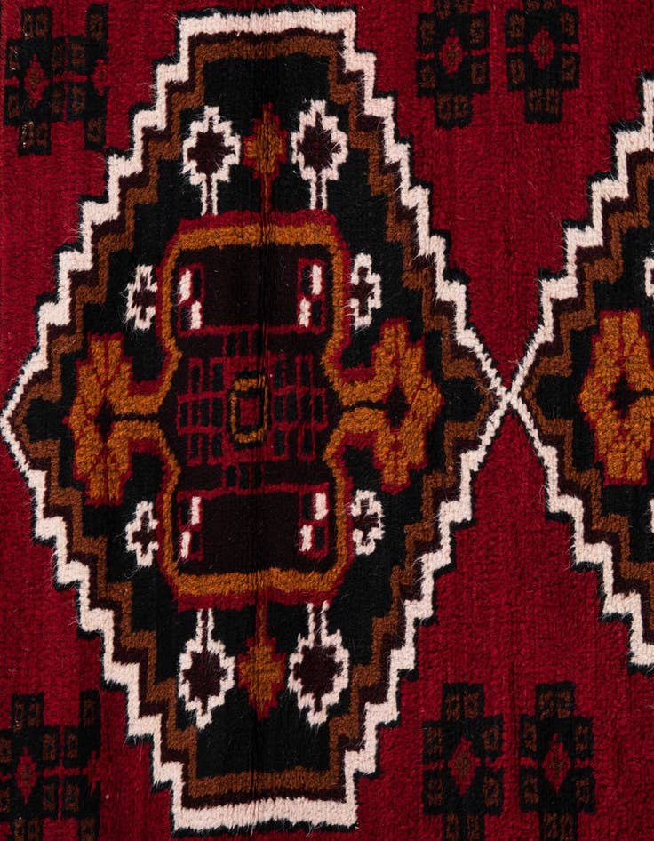 Detail image of 2' 10 x 4' 7  Hand Knotted Balouch Persian Wool Rug