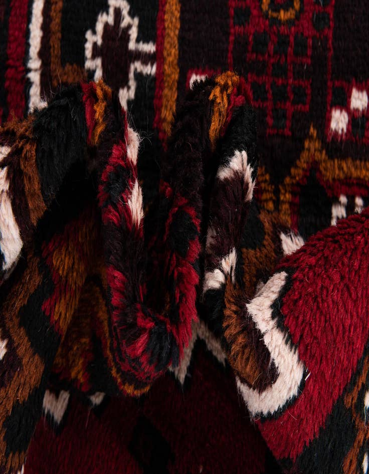 Detail image of 2' 10 x 4' 7  Hand Knotted Balouch Persian Wool Rug