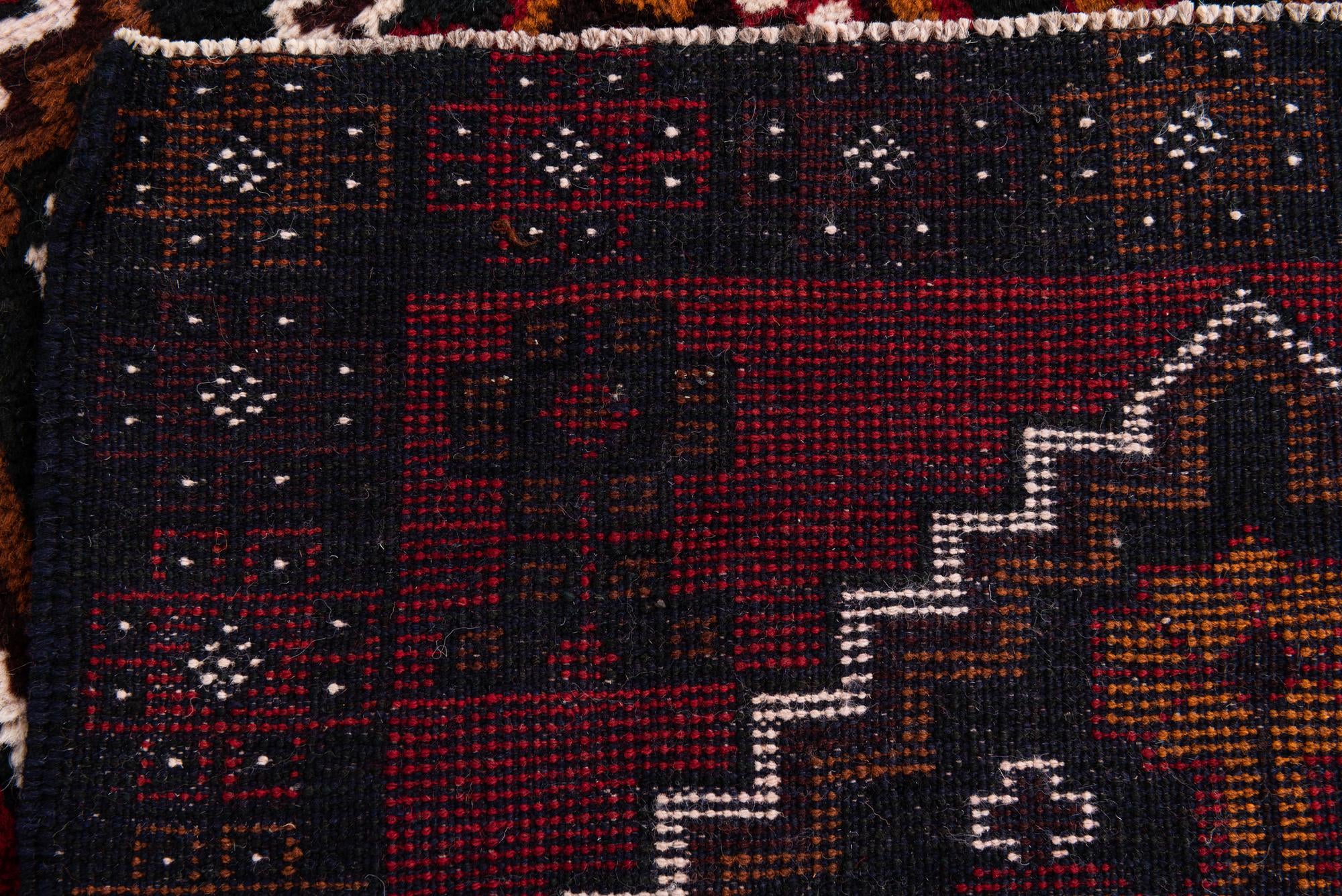 2' 10 x 4' 7 Hand Knotted Balouch Persian Wool Rug