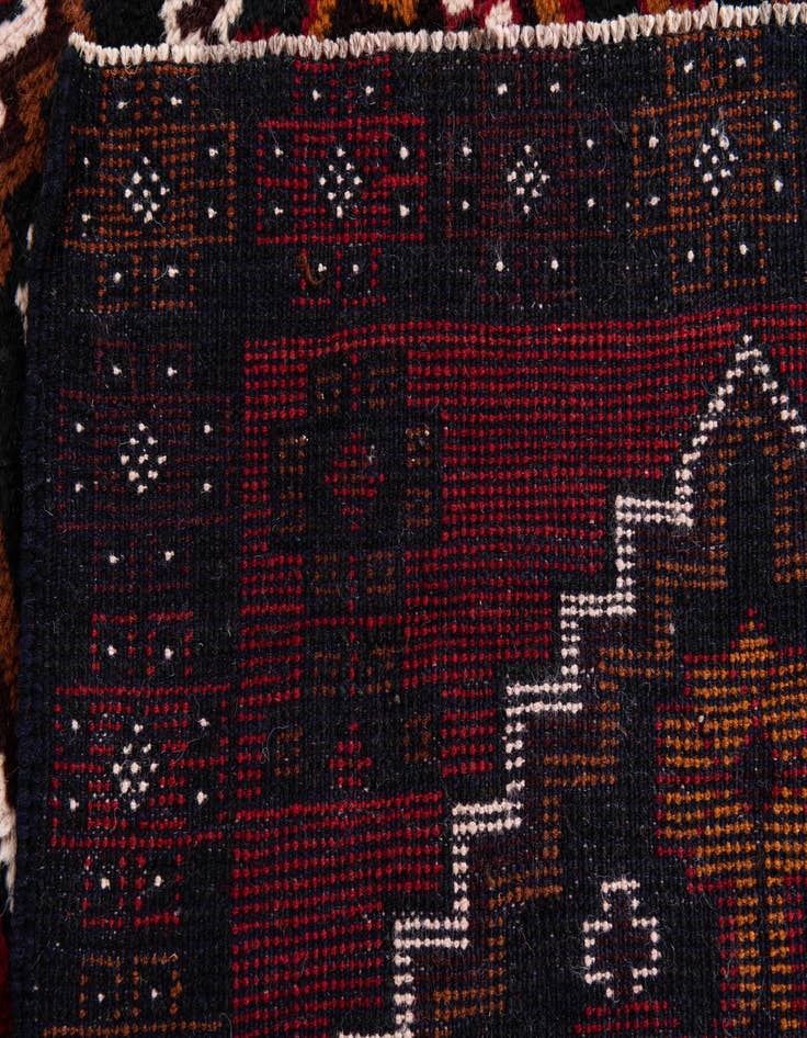 Detail image of 2' 10 x 4' 7  Hand Knotted Balouch Persian Wool Rug