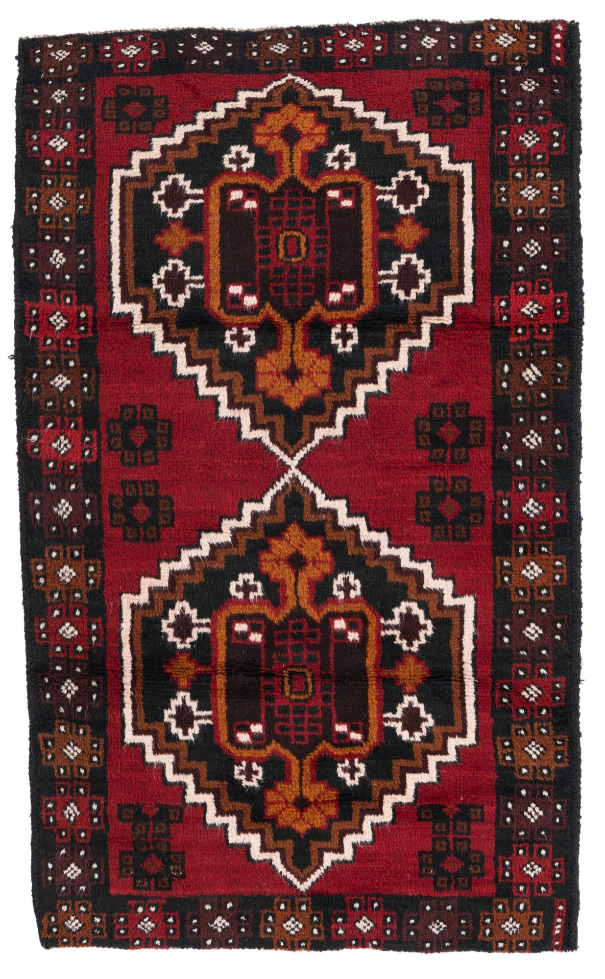 2' 10 x 4' 7 Hand Knotted Balouch Persian Wool Rug
