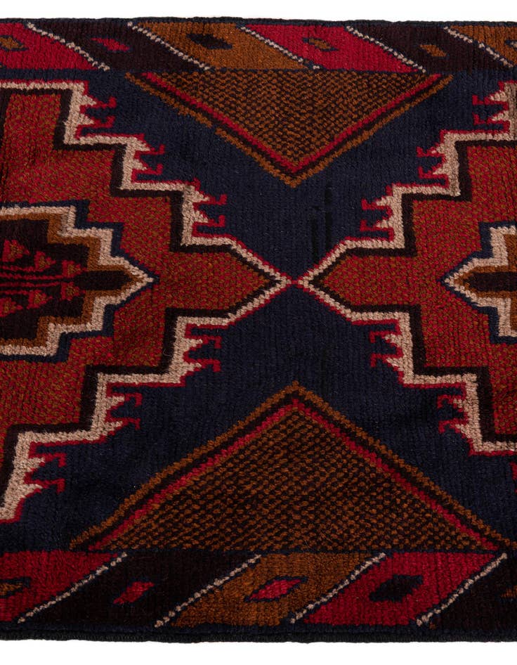 Detail image of 2' 10 x 4' 6  Hand Knotted Balouch Persian Wool Rug