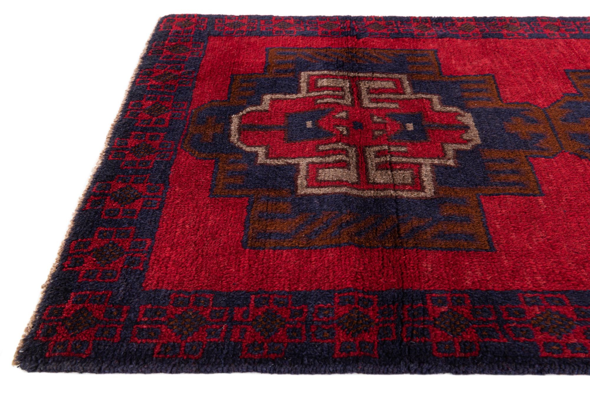 85cm x 140cm Hand Knotted Balouch Persian Wool Rug