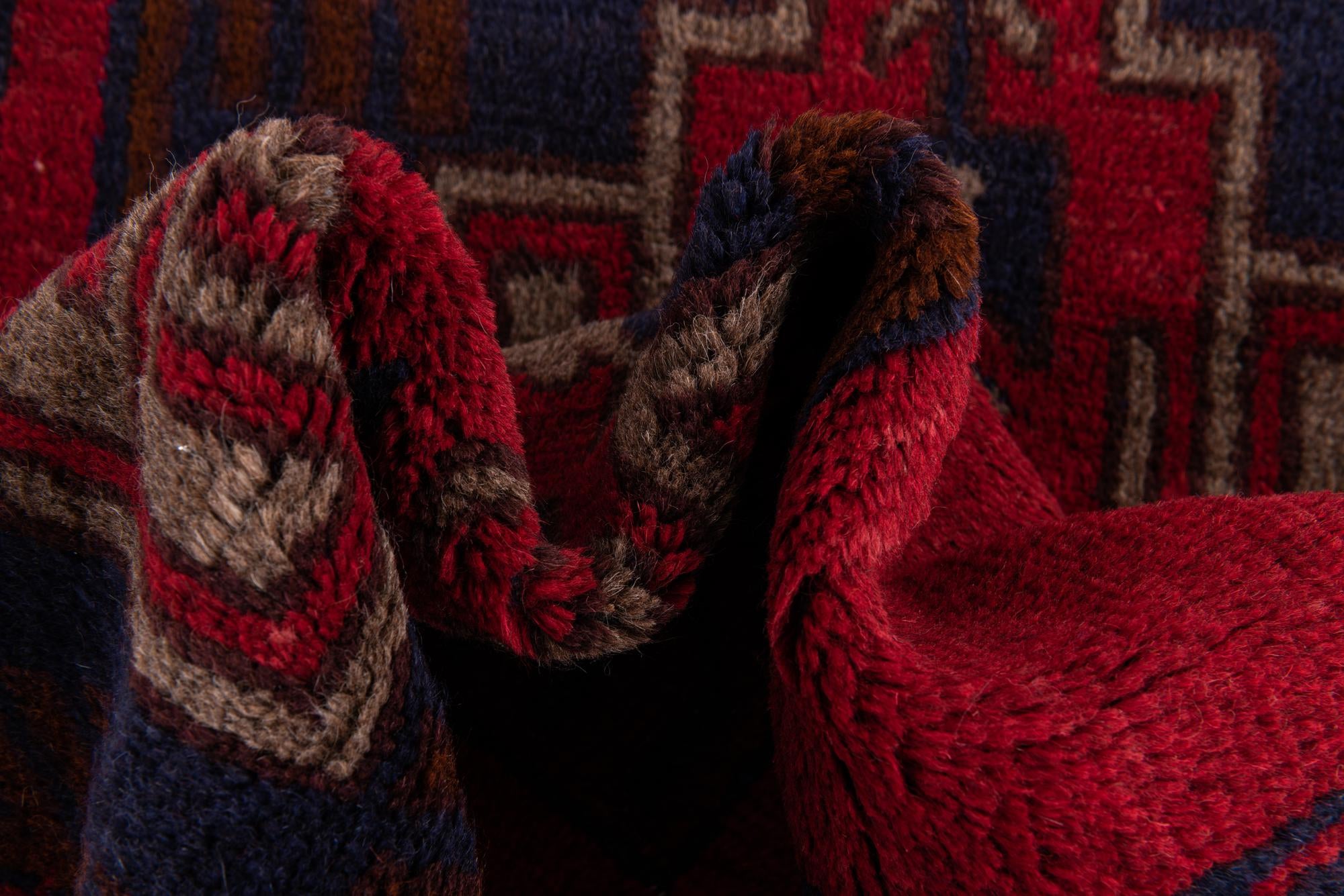 85cm x 140cm Hand Knotted Balouch Persian Wool Rug