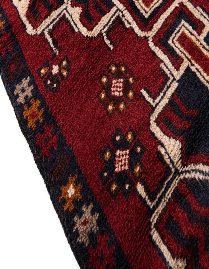 Detail image of 2' 10 x 4' 6  Hand Knotted Balouch Persian Wool Rug