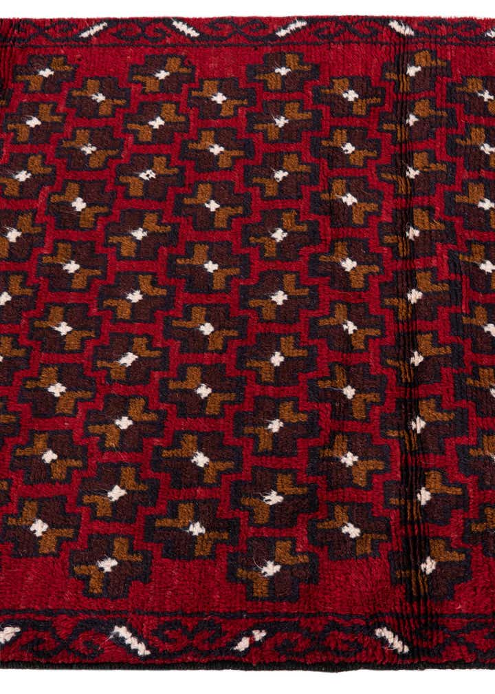 3' x 4' 6 Hand Knotted Balouch Persian Wool Rug