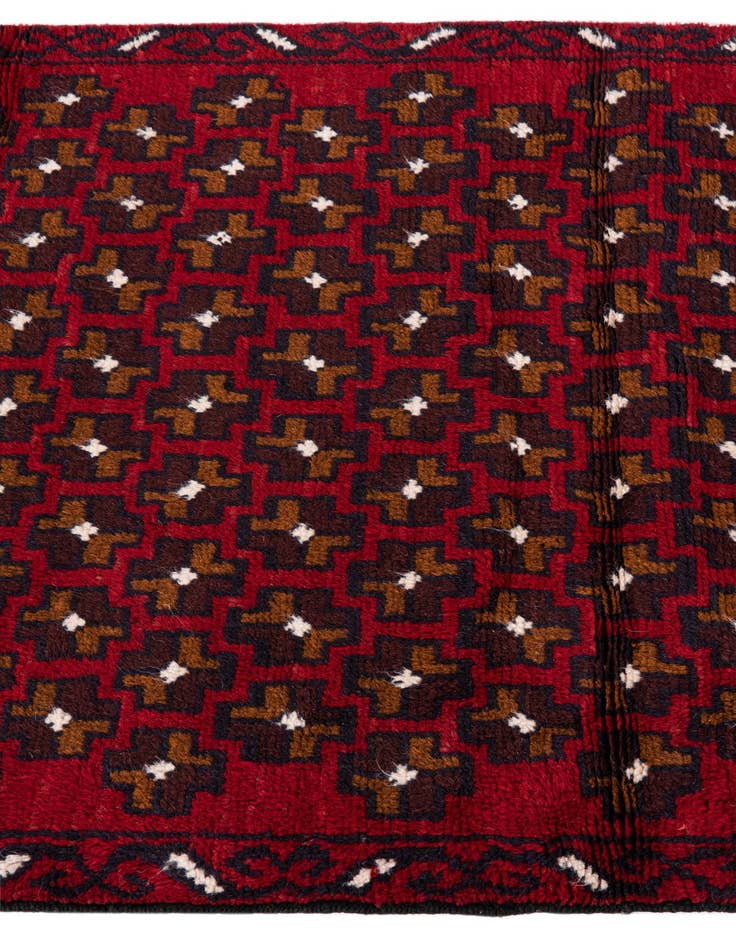 Detail image of 3' x 4' 6  Hand Knotted Balouch Persian Wool Rug