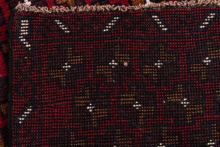 3' x 4' 6 Hand Knotted Balouch Persian Wool Rug