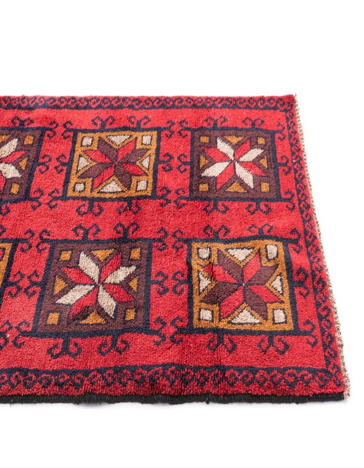 Detail image of 2' 10 x 4' 7 Hand Knotted Balouch Persian Wool Rug