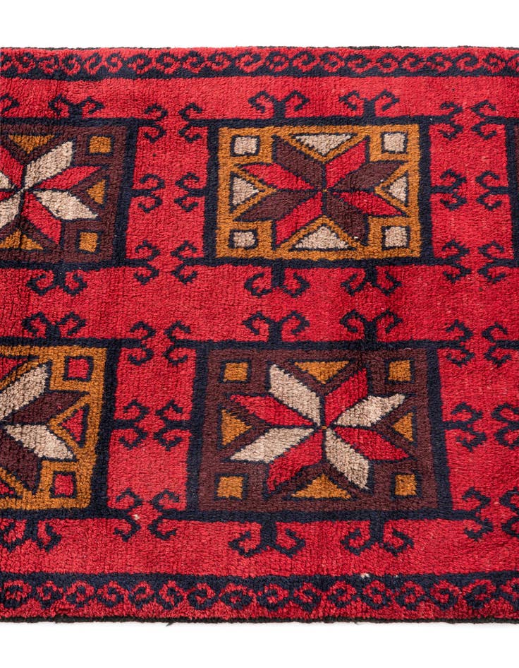 Detail image of 2' 10 x 4' 7 Hand Knotted Balouch Persian Wool Rug