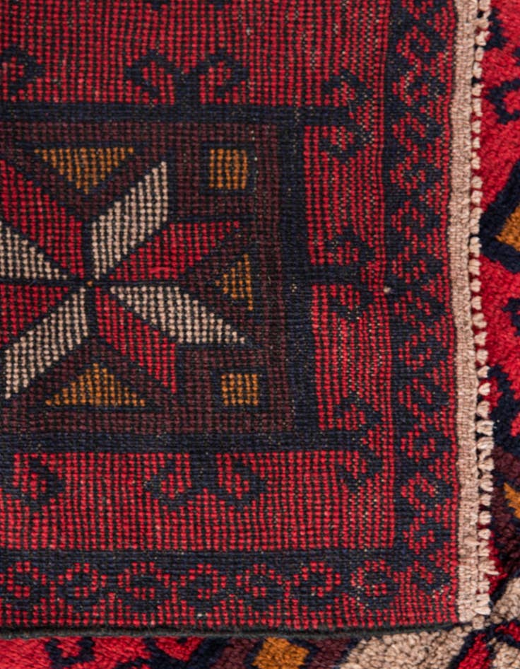 Detail image of 2' 10 x 4' 7 Hand Knotted Balouch Persian Wool Rug