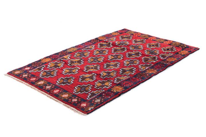 2' 10 x 4' 9 Hand Knotted Balouch Persian Wool Rug